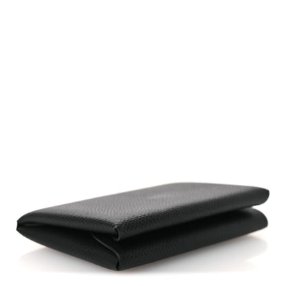 Hermes Epsom Calvi Duo Card Case Black 4 of 8