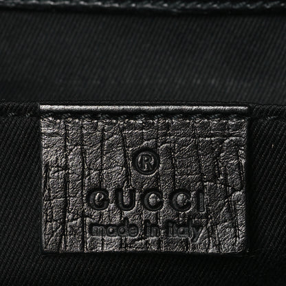 Gucci Monogram Horsebit Chain Clutch Black 6 of 9