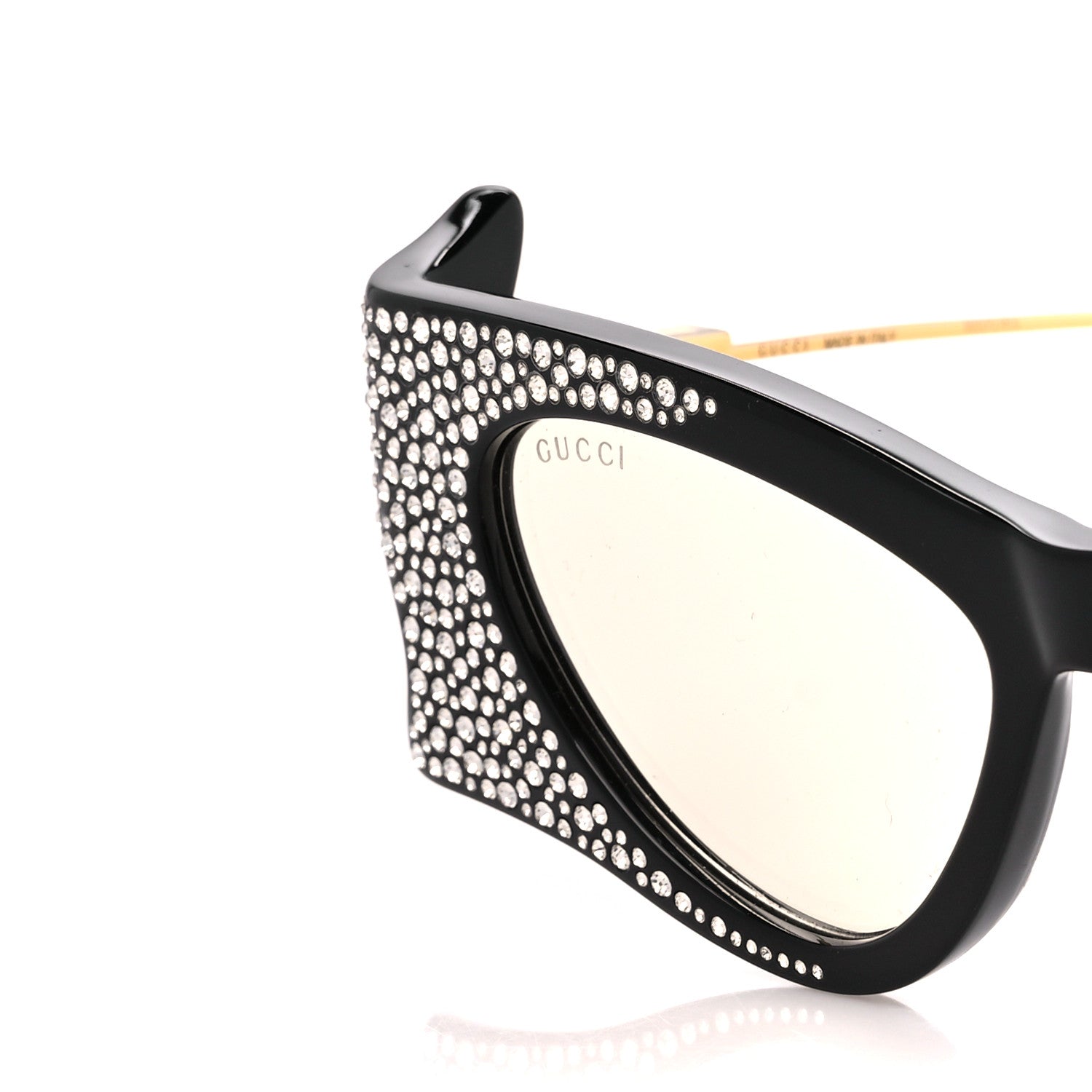 Gucci Crystal Cateye Hollywood Forever Sunglasses GG1328S Black 8 of 9