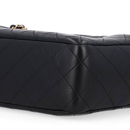 Chanel Lambskin Quilted Camerissimo Camera Case Black 10 of 11