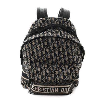 Christian Dior Oblique Diortravel Backpack Blue 1 of 11