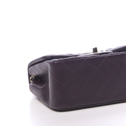 Chanel Lambskin Quilted Mini Square Flap Dark Purple 8 of 11