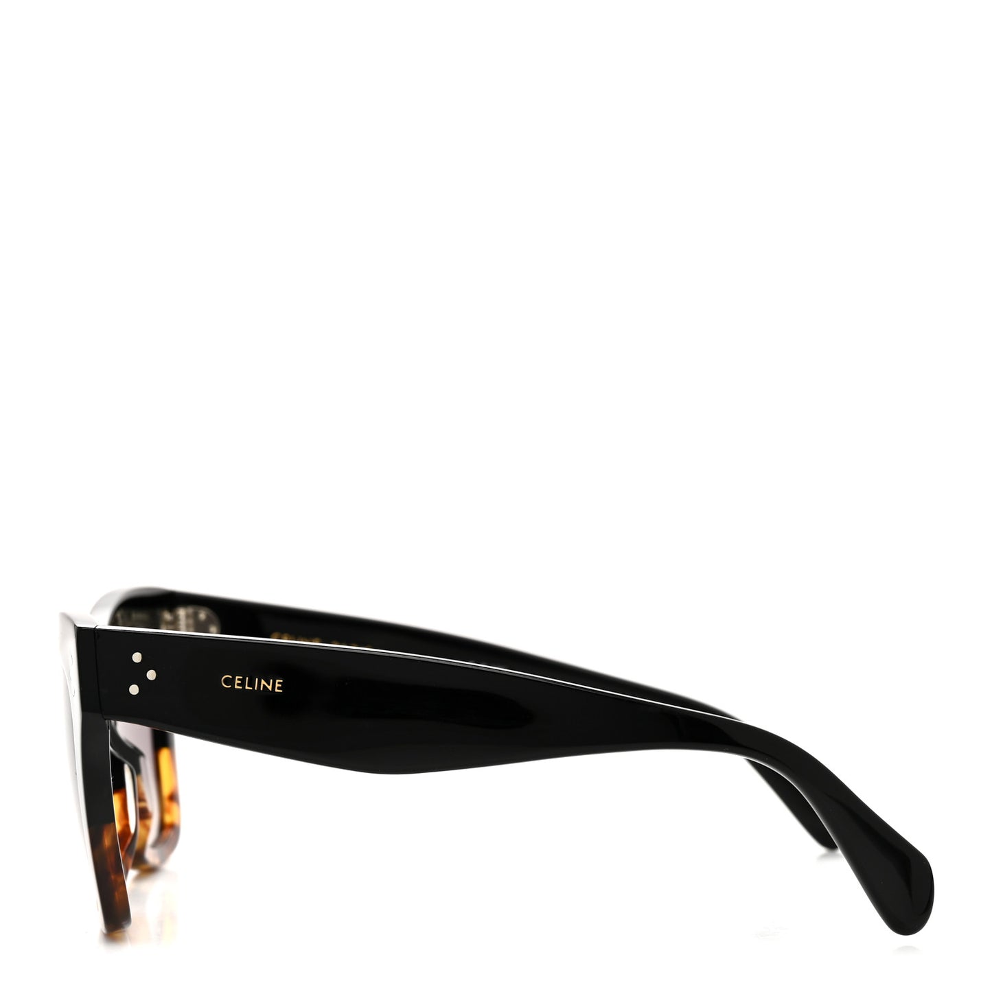 Acetate Polarized Cat Eye Sunglasses CL4004IN Havana Black
