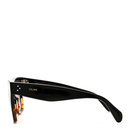 Celine Acetate Polarized Cat Eye Sunglasses CL4004IN Havana Black 3 of 7