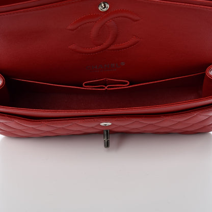 Chanel Lambskin Quilted Medium Double Flap Red 5 of 9