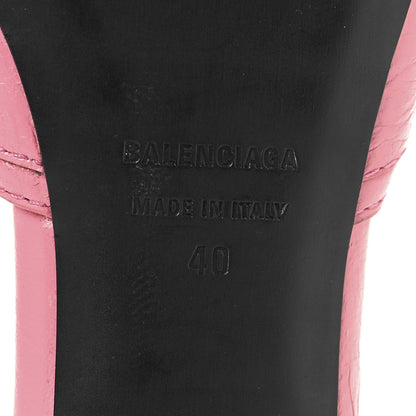 Balenciaga Agneau Arena Cagole 50mm Slide Sandals 40 Sweet Pink 8 of 10