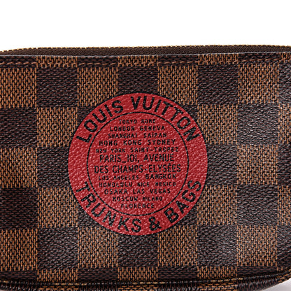 Louis Vuitton Damier Ebene Complice Trunks and Bags Mini Pochette Accessories Red 8 of 8