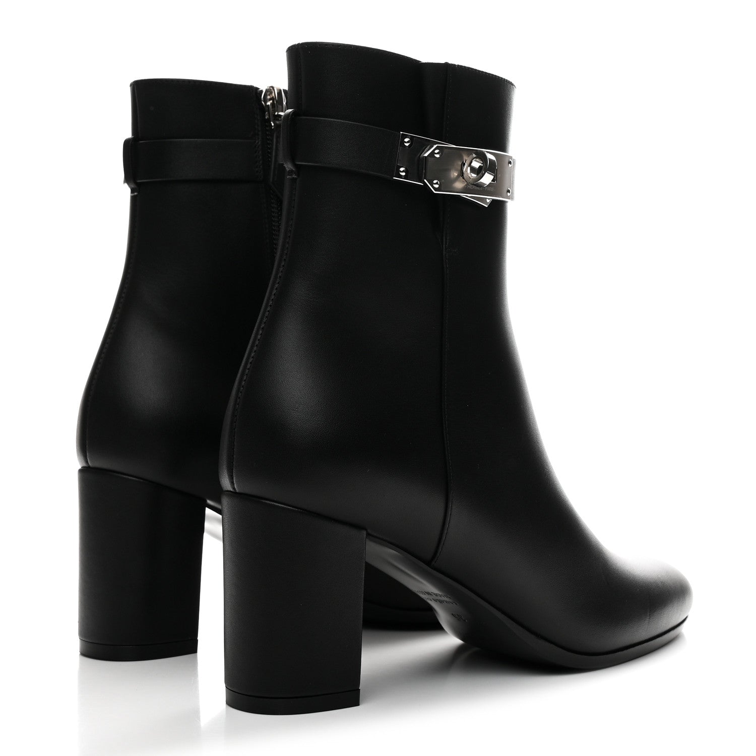 Hermes Calfskin Saint Germain Ankle Boots 35 Black 5 of 10