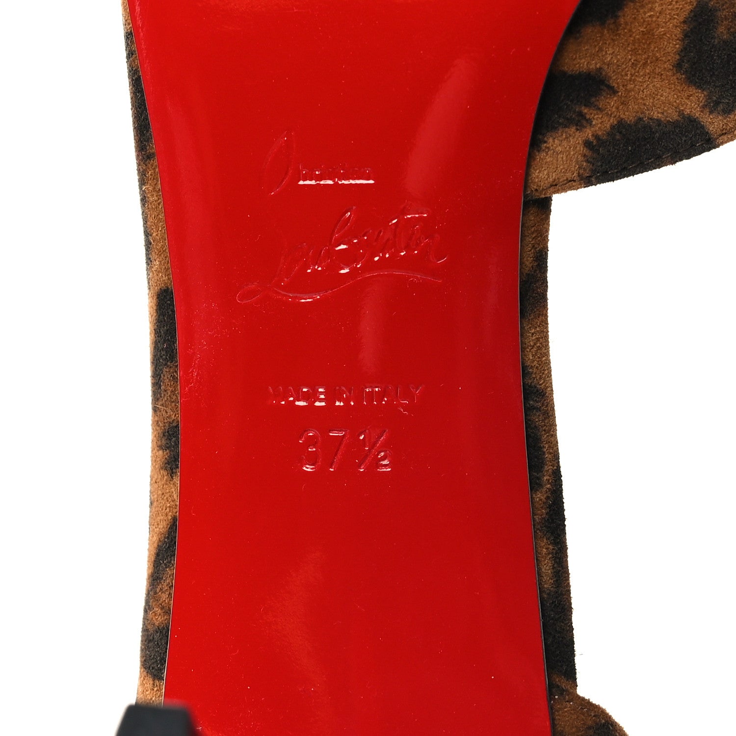 Christian Louboutin Veau Velours Kitty Round Chick 85 Pumps 37.5 Brown 6 of 8