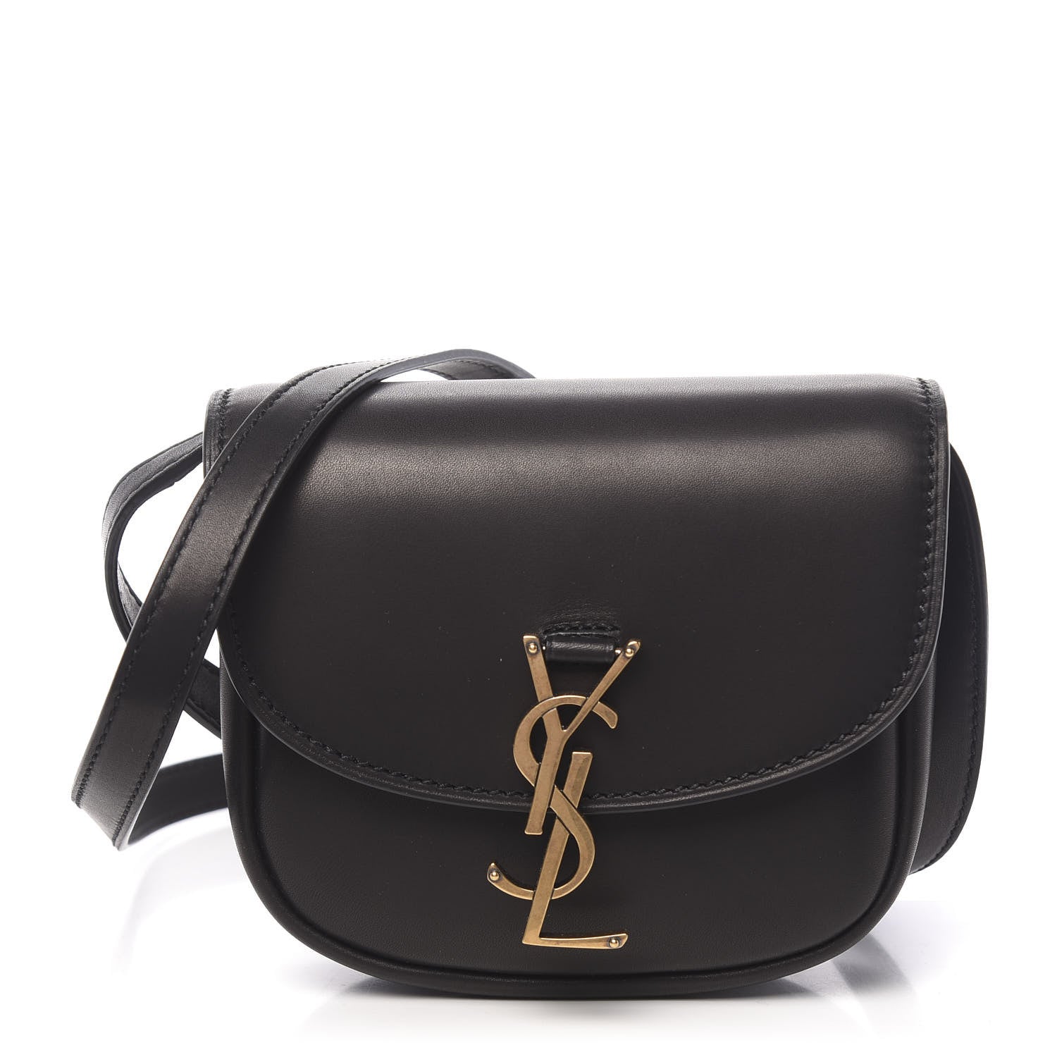 Saint Laurent Smooth Calfskin Mini Classic Monogram Kaia Satchel Black 1 of 9