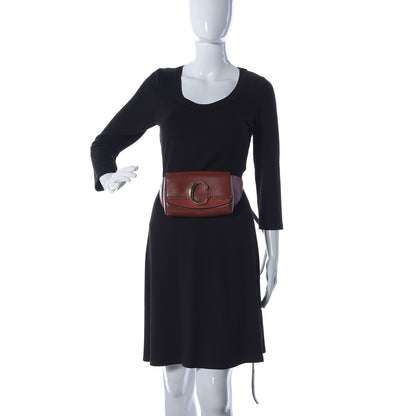 Chloe Calfskin Suede C Belt Bag Sepia Brown 2 of 5