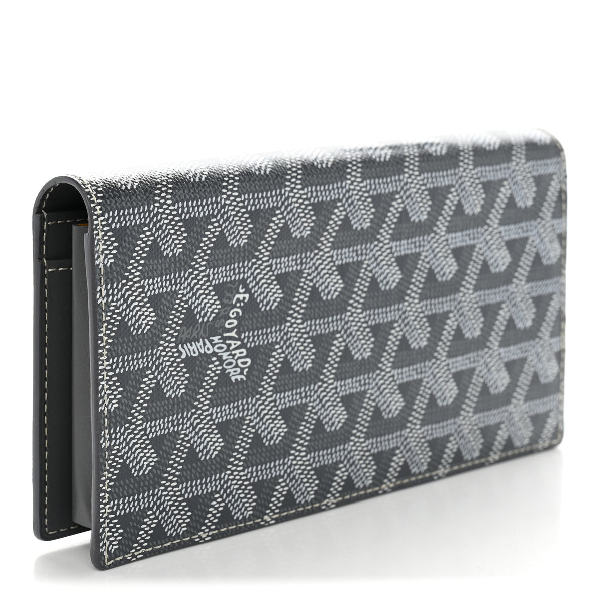 Goyardine Long Bi-Fold Wallet Grey