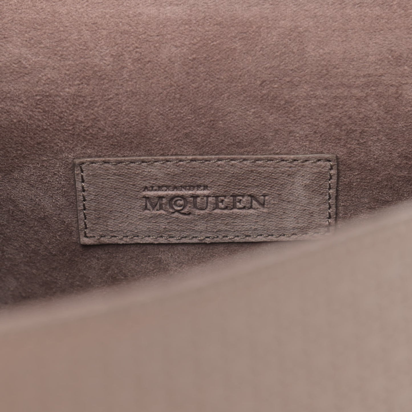 Calfskin Embossed Suede Large Heroine Tan
