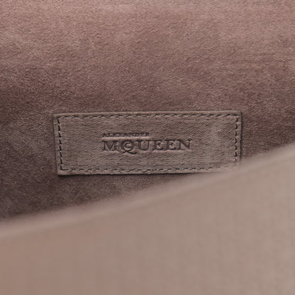 Alexander McQueen Calfskin Embossed Suede Large Heroine Tan 6 of 13