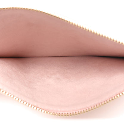 Louis Vuitton Empreinte Monogram Giant Neverfull MM Pochette Pink Quartz Beige 5 of 7