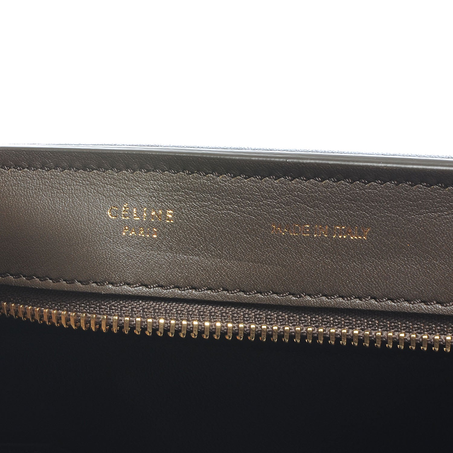 Celine Calfskin and Suede Large Tri-Color Trapeze Olive 6 of 9
