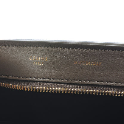 Celine Calfskin and Suede Large Tri-Color Trapeze Olive 6 of 9