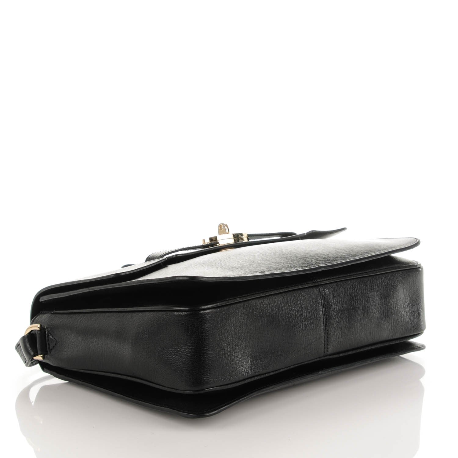 Mulberry Shiny Goatskin Large Bayswater Shoulder Bag Black 4 of 7