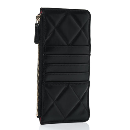 Chanel Goatskin Quilted Chanel 19 Phone and Card Holder Black 2 of 4