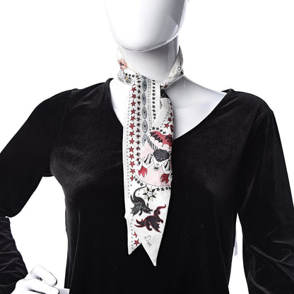Christian Dior Silk Le Diable Mitzah Scarf 2 of 6