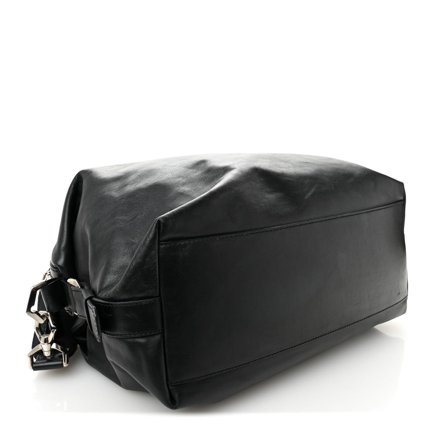 Givenchy Waxed Calfskin Medium Nightingale Logo Strap Black 4 of 11