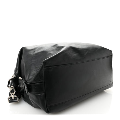 Givenchy Waxed Calfskin Medium Nightingale Logo Strap Black 4 of 11