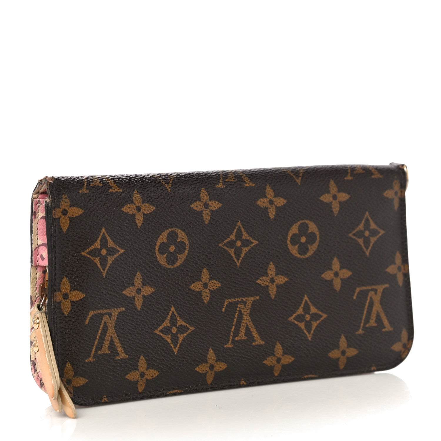 Louis Vuitton Monogram Leopard Insolite Wallet Blanc Corail 3 of 13