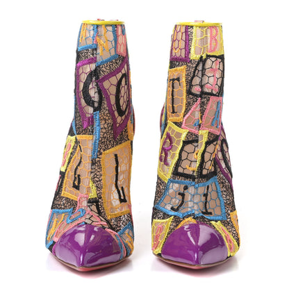 Christian Louboutin Patent Lace Gipsybootie 100 Ankle Boots 36.5 Multicolor 2 of 5