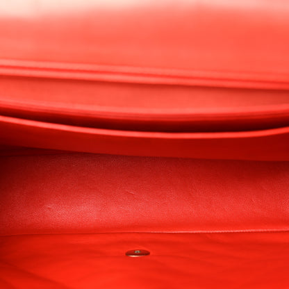 Chanel Lambskin Quilted Maxi Single Flap Red 5 of 15