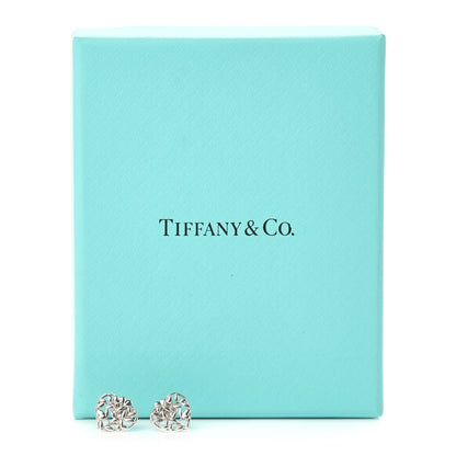 Tiffany Sterling Silver Paloma Picasso Olive Leaf Heart Earrings 6 of 6