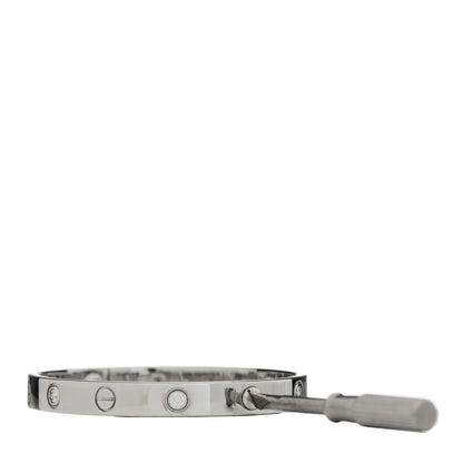 Cartier 18K White Gold 6 Diamond LOVE Bracelet 16 8 of 8