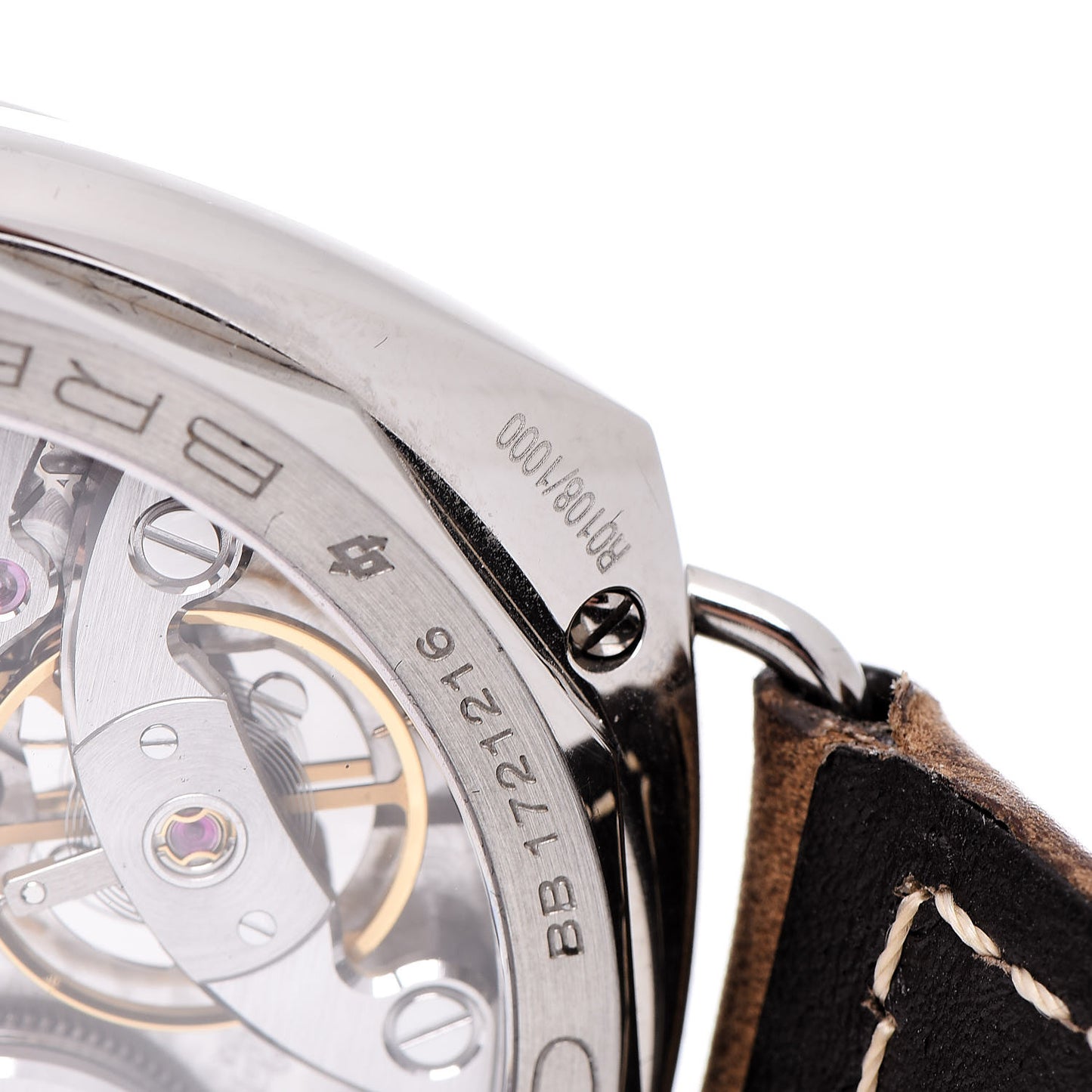 Stainless Steel Calfskin 47mm Radiomir S.L.C Manual Winding Watch Black PAM00425