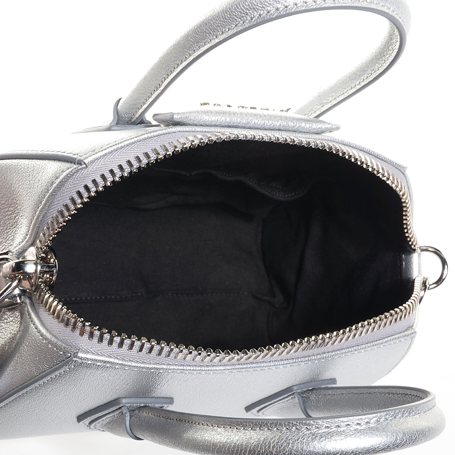 Givenchy Sugar Goatskin Mini Antigona Silver 5 of 12