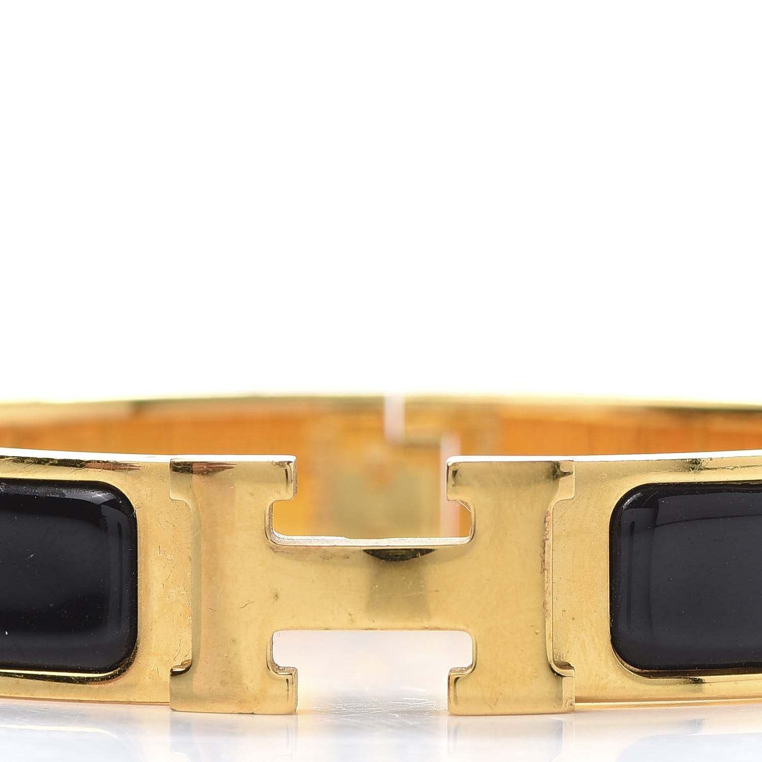 Hermes Enamel Narrow Clic Clac H Bracelet PM Black 5 of 6