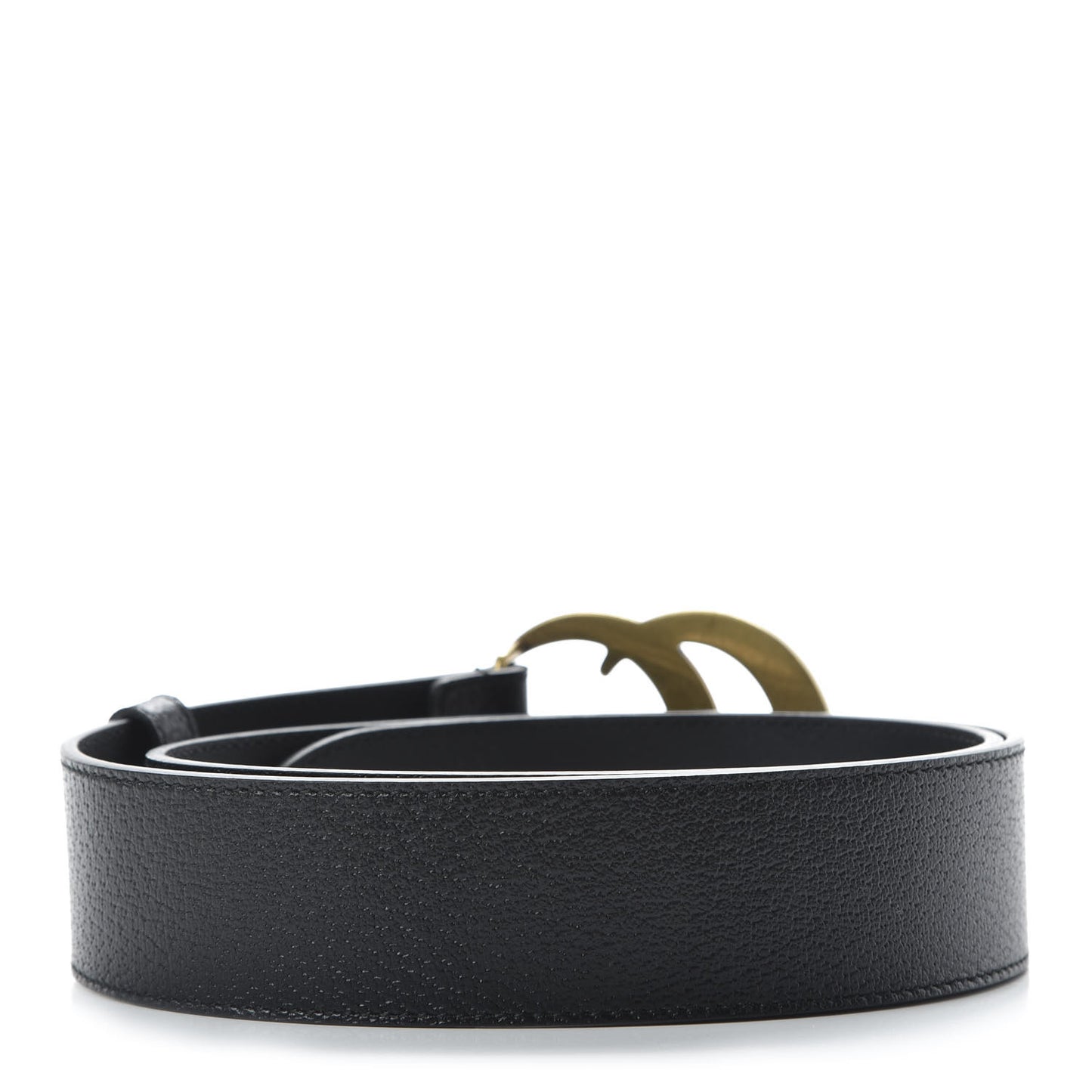 Textured Calfskin Double G 40mm Belt 80 32 Black