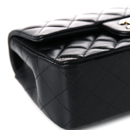 Chanel Lambskin Quilted Mini Rectangular Flap Black 8 of 15
