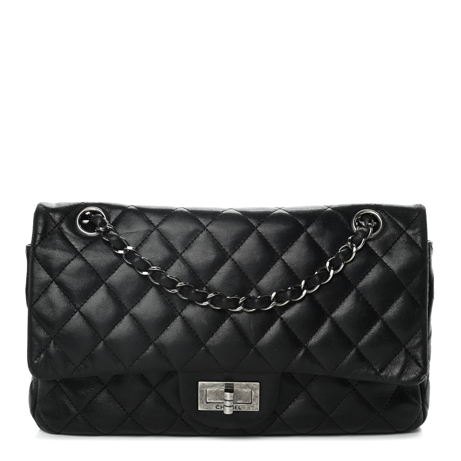 Chanel Lambskin Quilted Medium Hybrid Reissue Flap Black 1 of 13