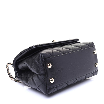 Chanel Caviar Quilted Extra Mini Coco Handle Flap Black 4 of 13