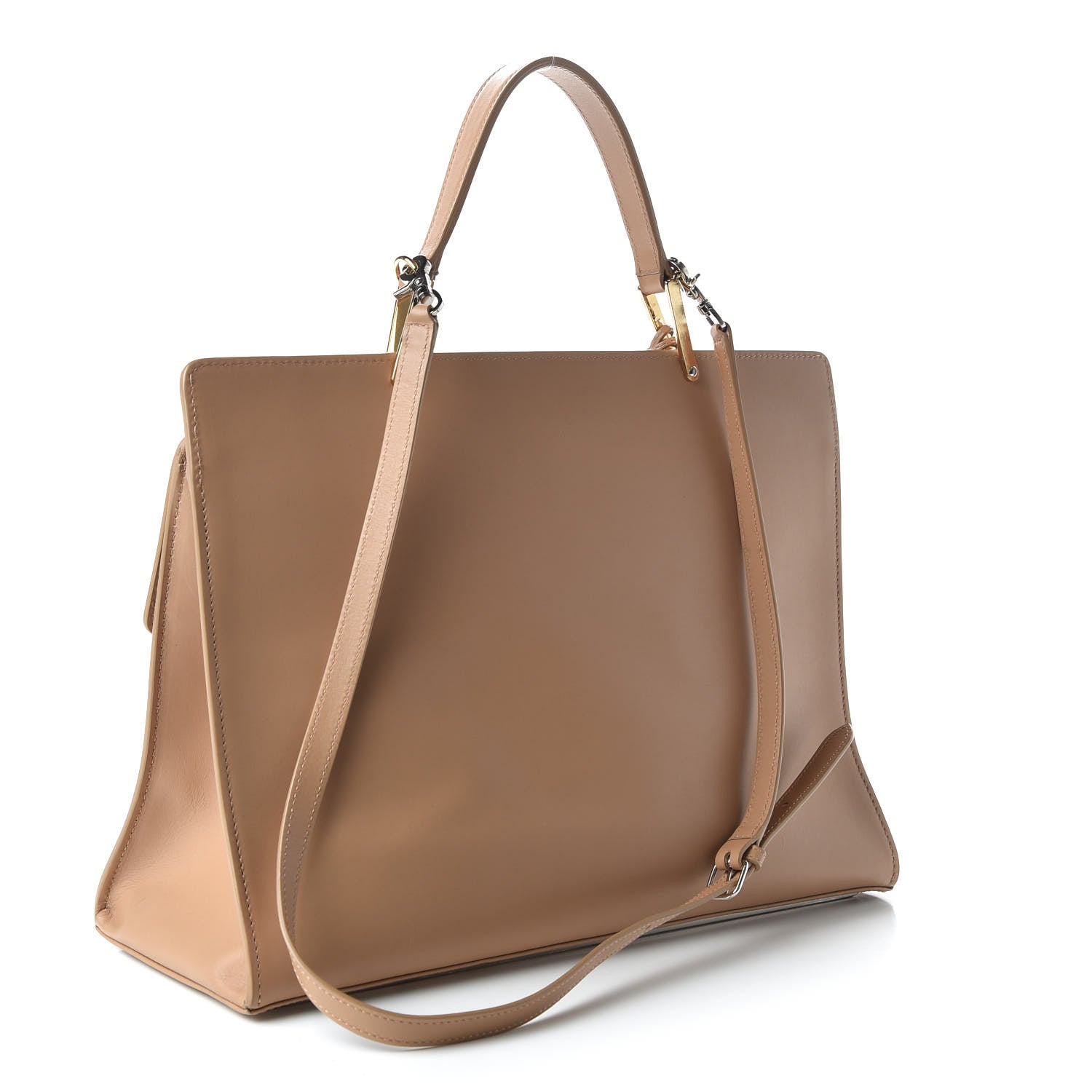 Balenciaga Calfskin Le Dix M Cartable Shoulder Bag Tomette 3 of 10