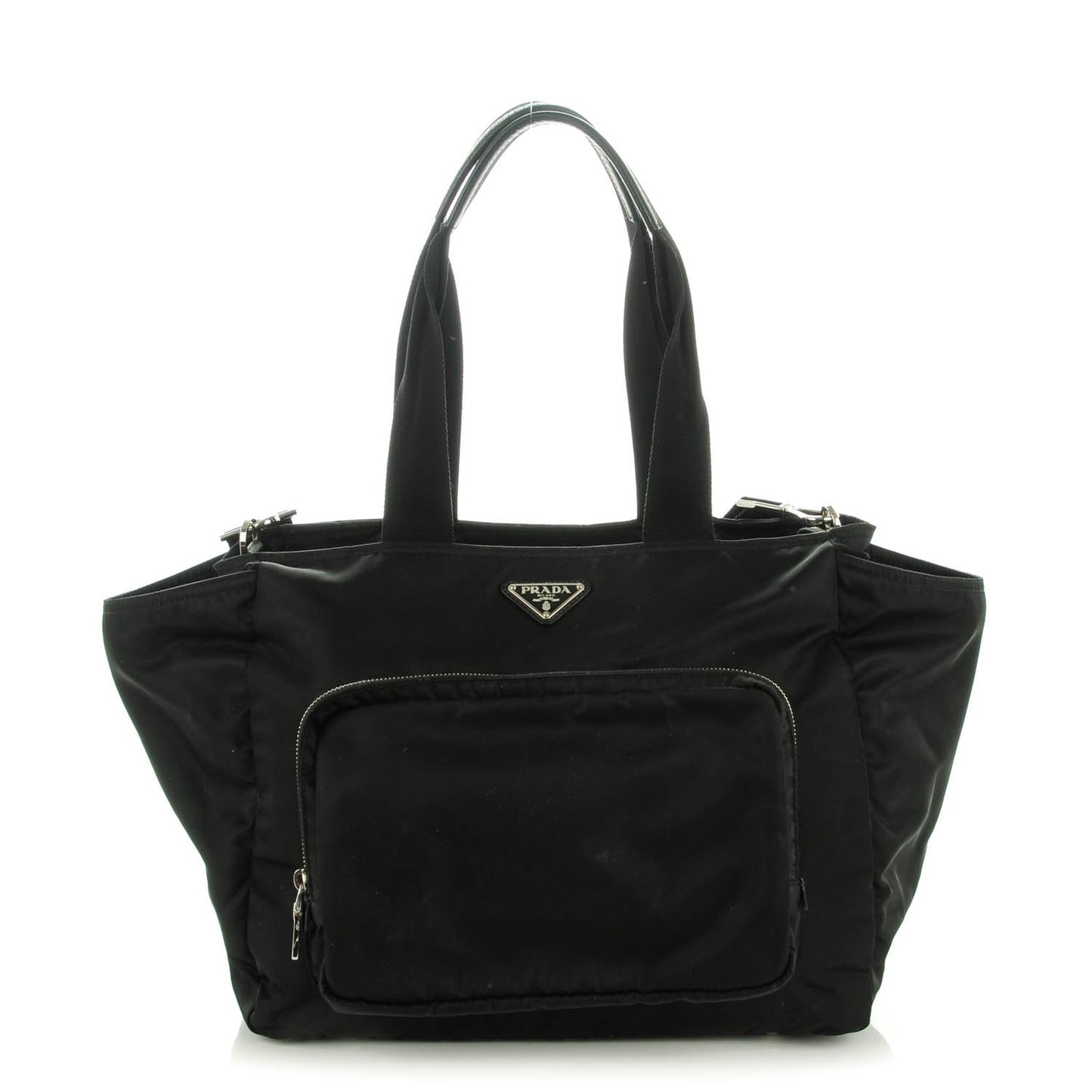 Tessuto Nylon Vela Diaper Bag Black