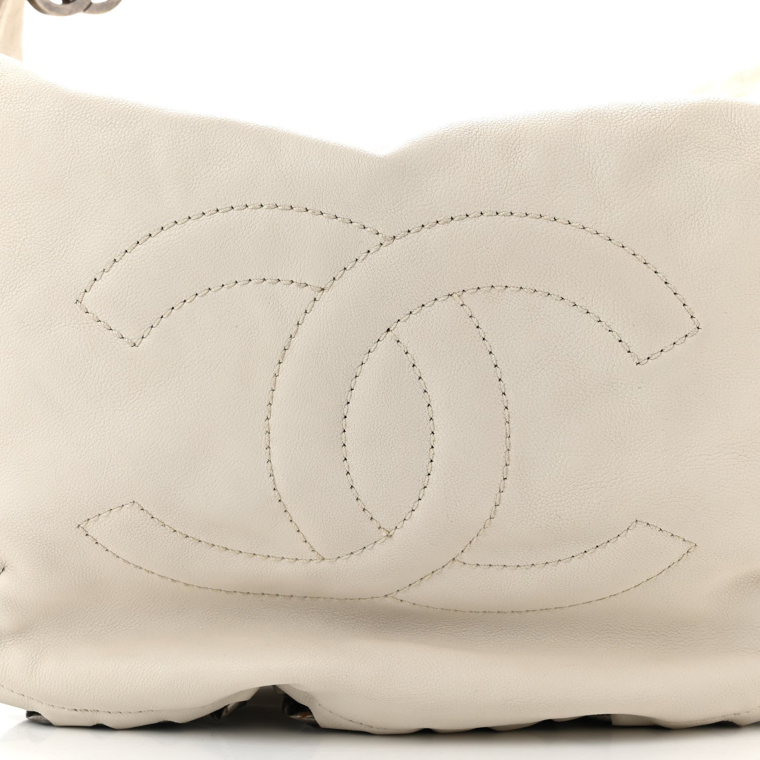 Chanel Calfskin Modern Chain Hobo White 8 of 12