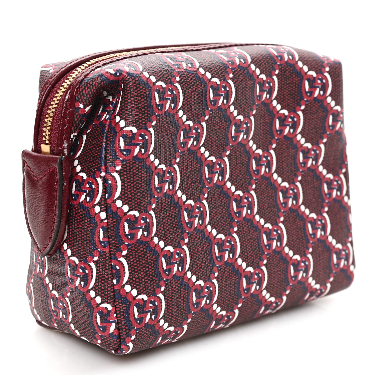 Gucci GG Supreme Shadow Toiletry Pouch Rosso Ancora Red 3 of 7