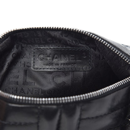Chanel Lambskin Horizontal Quilt Pochette Black 6 of 10