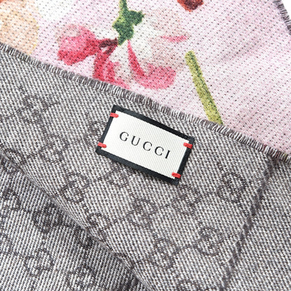 Gucci Wool GG Monogram Miniorophin Scarf Shell Pink 4 of 4