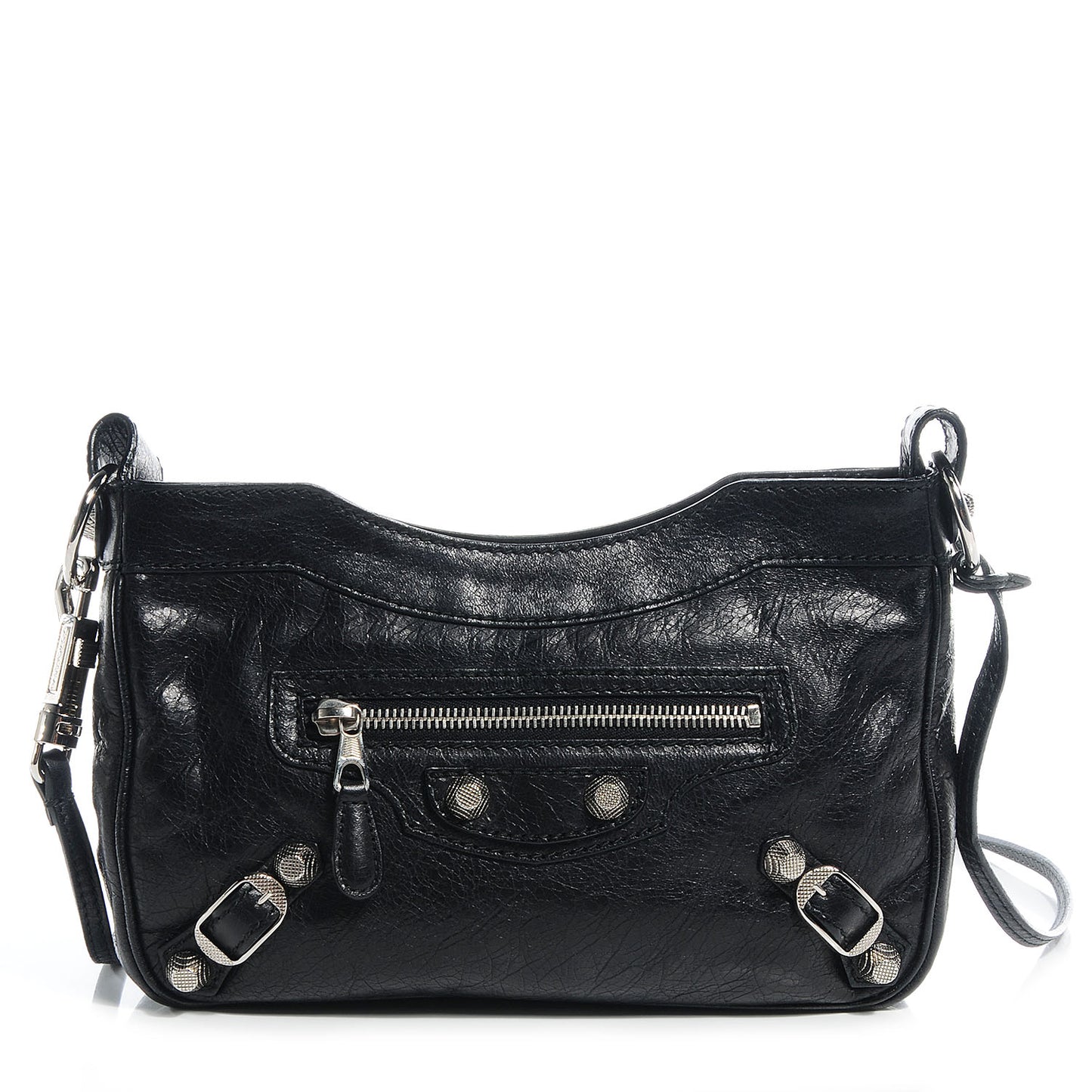 Agneau Giant 12 Silver Hardware Hip Black