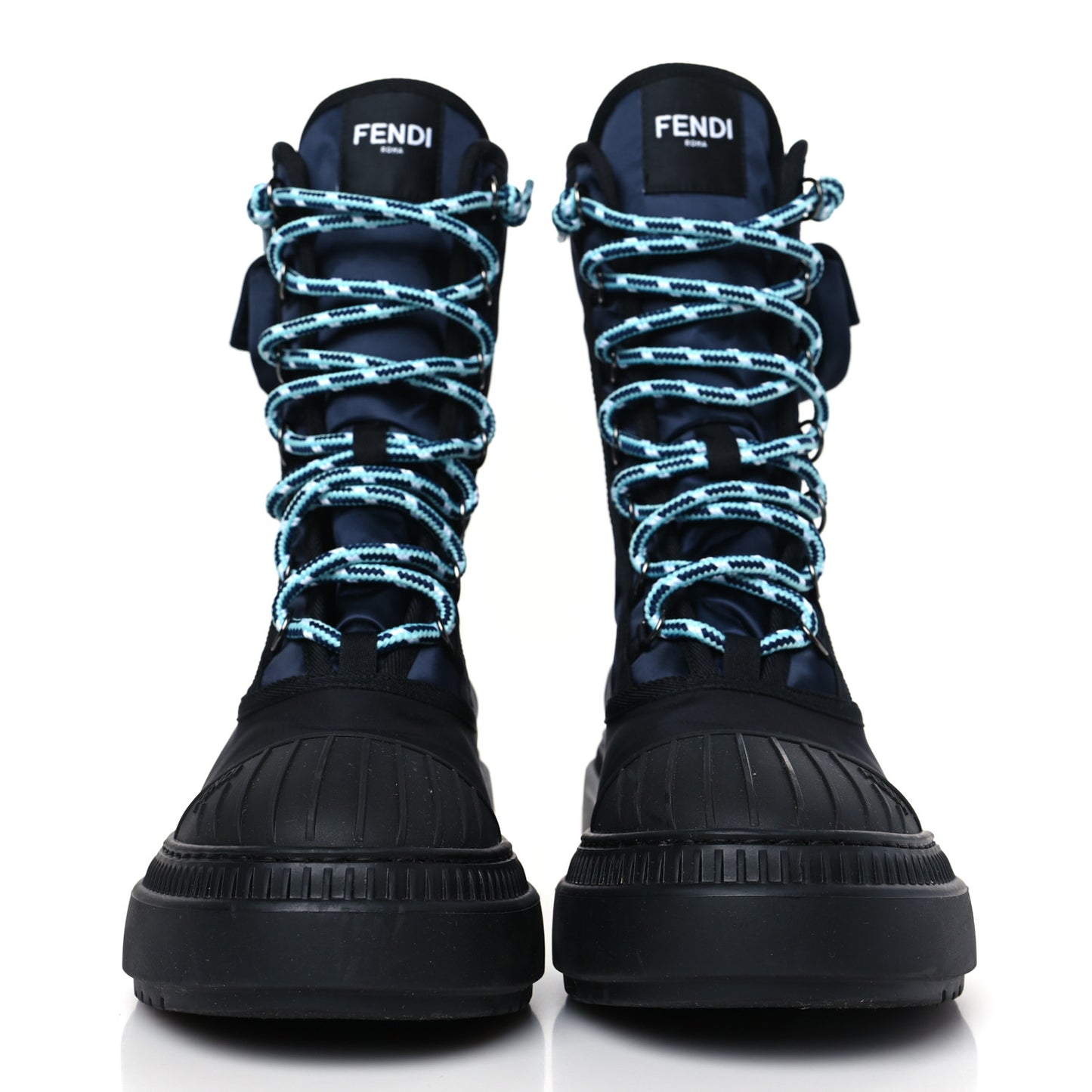Nylon Domino 50mm Biker Boots 39 Eddie Black