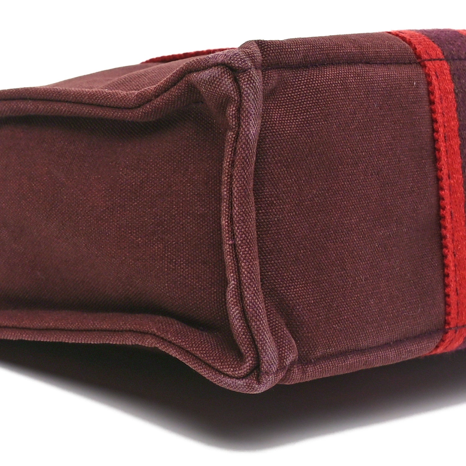 Hermes Canvas Fourre Tout PM Burgundy 8 of 9