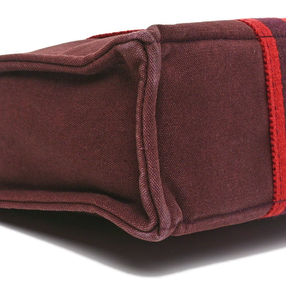Hermes Canvas Fourre Tout PM Burgundy 8 of 9