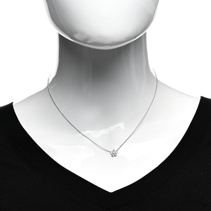 Tiffany Platinum Diamond Small Enchant Flower Pendant Necklace 2 of 6