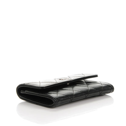 Chanel Lambskin Quilted Flap Card Holder Black 4 of 8